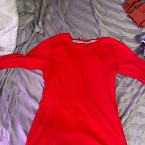 Red long sleeve shirt